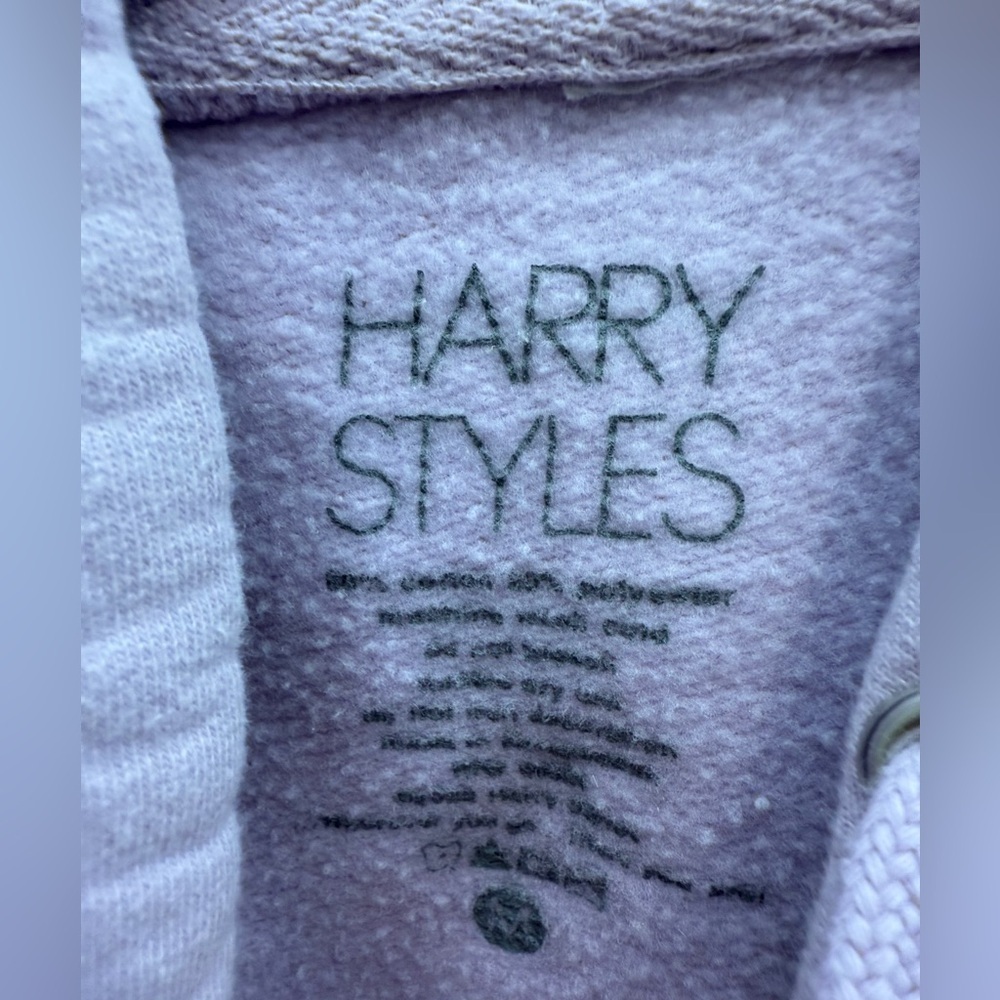 Harry Styles Hoodie Womens Size M Lavender Harrys House Love on Tour Sweatshirt - Picture 5 of 8